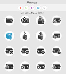 set of money icons