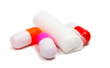 Medical bandage isolated