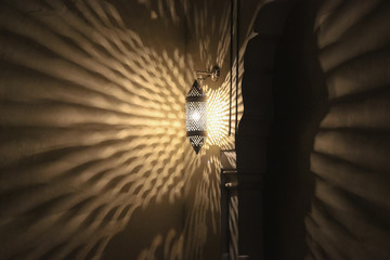 oriental lamp in hotel jaipur india