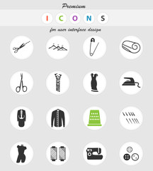 tailoring icon set