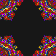 Fototapeta na wymiar Abstract colorful frame. Vector illustration.