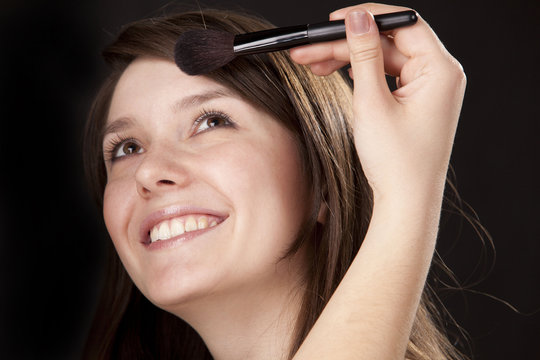 Make-up of a young beautiful girl