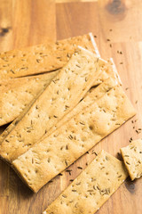 The healthy crispbread.