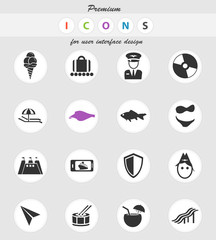 travel icon set