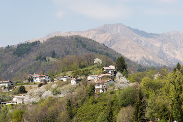 Fototapeta na wymiar House of XIX century. Tarcento. Friuli