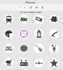 travel icon set