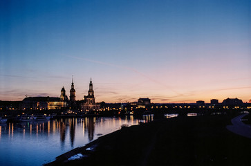 Dresden im Sonnenuntergang