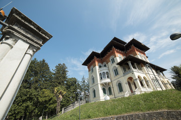 Fototapeta na wymiar House of XIX century. Tarcento. Friuli