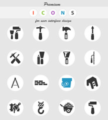 work tools icon set