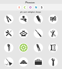 work tools icon set