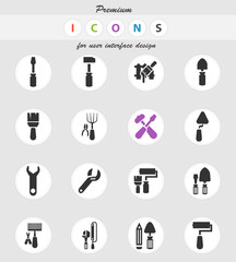 work tools icon set