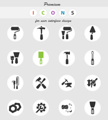 work tools icon set