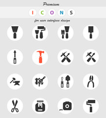 work tools icon set
