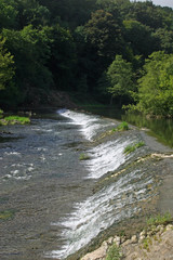 Fototapeta na wymiar Weir on river