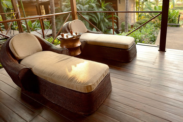 Wellness and spa concept. Spa lounge area