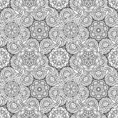 Ethnic decorative ornamental seamless pattern