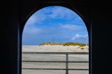 Fototapeta premium Gerahmter Strand