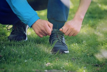 running in outdoors