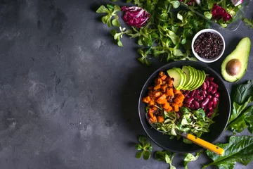 Tuinposter Quinoa salad background © somegirl