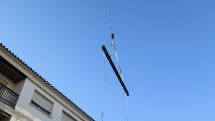 Obraz premium Large mobile crane