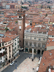 Verona view over the City with main square