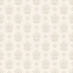 Keuken spatwand met foto Vector damask seamless pattern background. Classical luxury old fashioned damask ornament, royal victorian seamless texture for wallpapers, textile, wrapping. Exquisite floral baroque template. © garrykillian