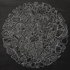 Cartoon cute doodles hand drawn Medical illustration
