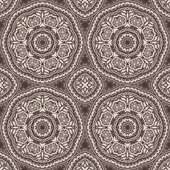 Vector floral seamless pattern background in Arabian style. Arabesque pattern. Eastern ethnic ornament. Elegant texture for backgrounds.