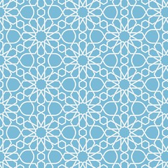 Vector abstract geometric islamic background. Based on ethnic muslim ornaments. Intertwined paper stripes. Elegant background for cards, invitations etc.