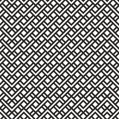 Abstract seamless geometric pattern from black and white stripes, zigzags