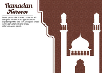 Ramadan themed Islamic banner template