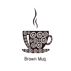 Vector Brown Mug vector