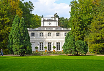 WARSAW, POLAND. White House in the Lazenki park