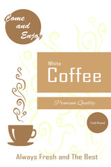 Poster White Coffee