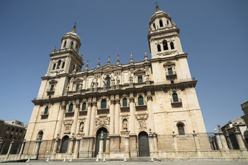 Fototapeta na wymiar Jaen (Andalucia, Spain): cathedral
