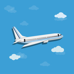 Flying Airplane Vector