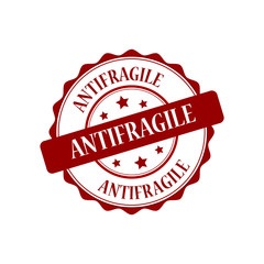Obraz premium Antifragile red stamp illustration