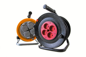 Electric extension on a reel