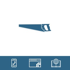 hacksaw icon stock vector illustration flat design