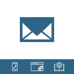 email icon stock vector illustration flat design