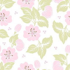 Vector flower seamless pattern element. Elegant texture for backgrounds. Classical luxury old fashioned floral ornament, seamless texture for wallpapers, textile, wrapping.