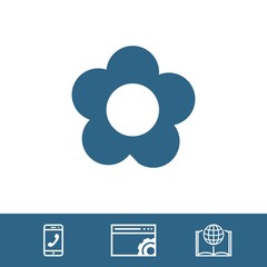 flower icon stock vector illustration flat design