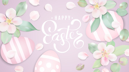 Easter Background with eggs