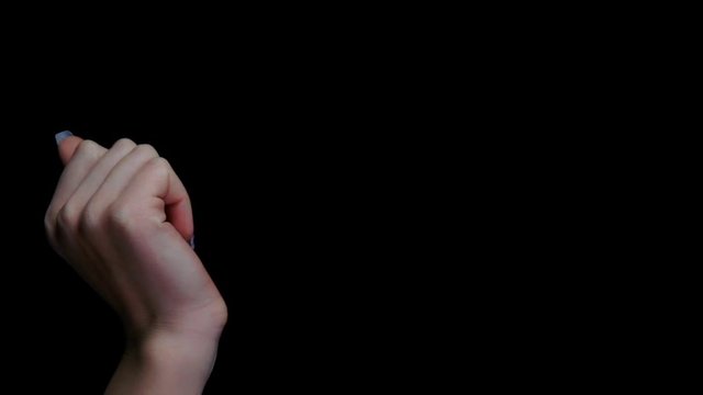 Two hands giving high five isolated. Man and woman teamwork