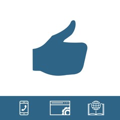 stock vector thumbs up icon vector like icon social network vector icon for app web site etc