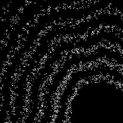 Vector abstract sphere of particles, points array. Futuristic vector illustration. Technology digital splash or explosion of data points. Spherical waveform. Cyber UI or HUD element.