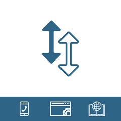 arrow icon stock vector illustration flat design