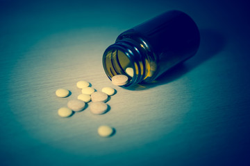 A lot of colorful medication and pills