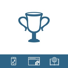 champions cup icon stock vector illustration flat design