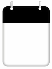 Kalenderblatt, freigestellt 